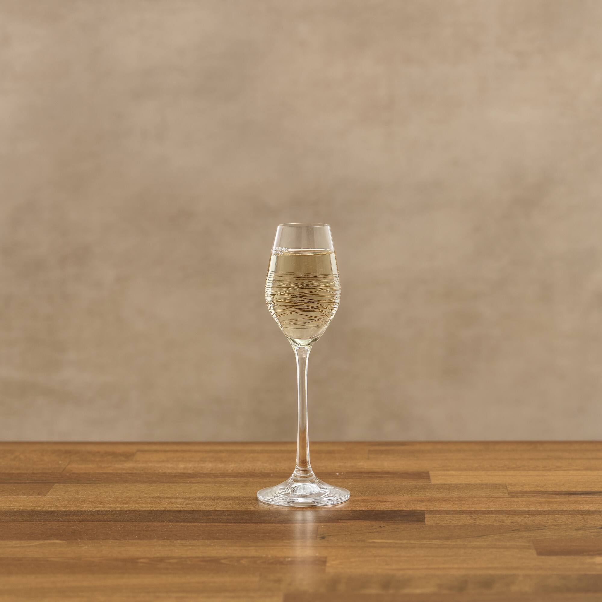 JoyJolt® Golden Royale 2oz. Crystal Stemmed Shot Cordial Glasses Set, 4ct.